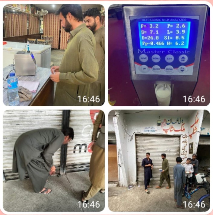 کھاریاں: سی ای او کینٹونمنٹ بورڈ کھاریاں ردا عابد چیمہ کے حکم پر ملاوٹ شدہ دودھ کی فروخت پر 5 دکانیں سیل ، جرمانے بھی عائد