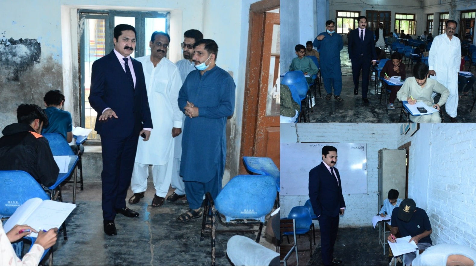 ڈپٹی کمشنر گجرات کا زمیندار ہائی سکول گجرات کا اچانک دورہ