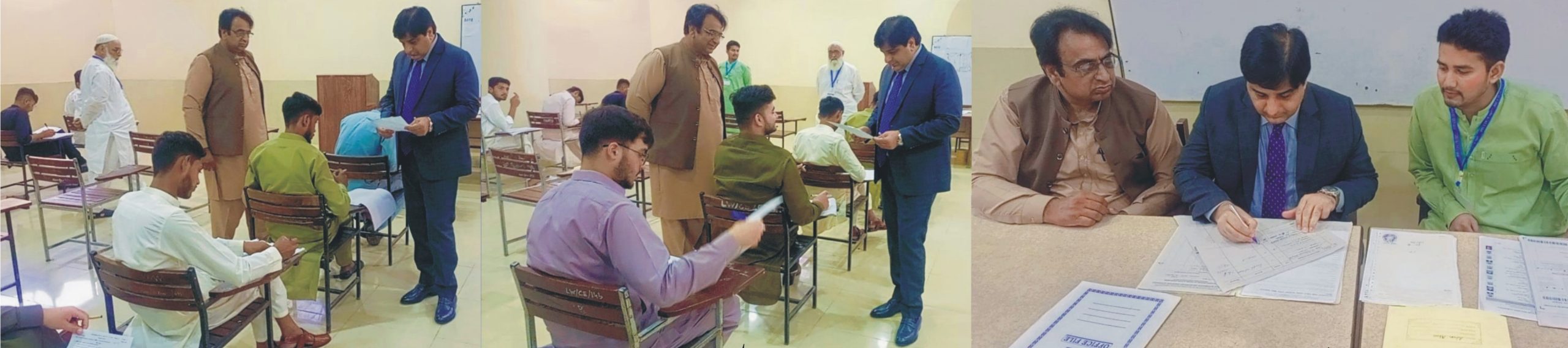 ڈپٹی کمشنر منڈی بہاؤالدین شاہد عمران مارتھ کا سیکنڈ ائیر کے امتحانات کے حوالے سے قائم امتحانی مراکز کا اچانک دورہ
