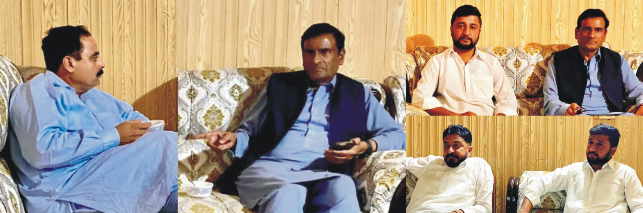 ڈنگہ: سابق صوبائی وزیر میاں طارق محمود کی دھکڑانوالی مین چوہدری غلام احمد کسانہ سے ملاقات