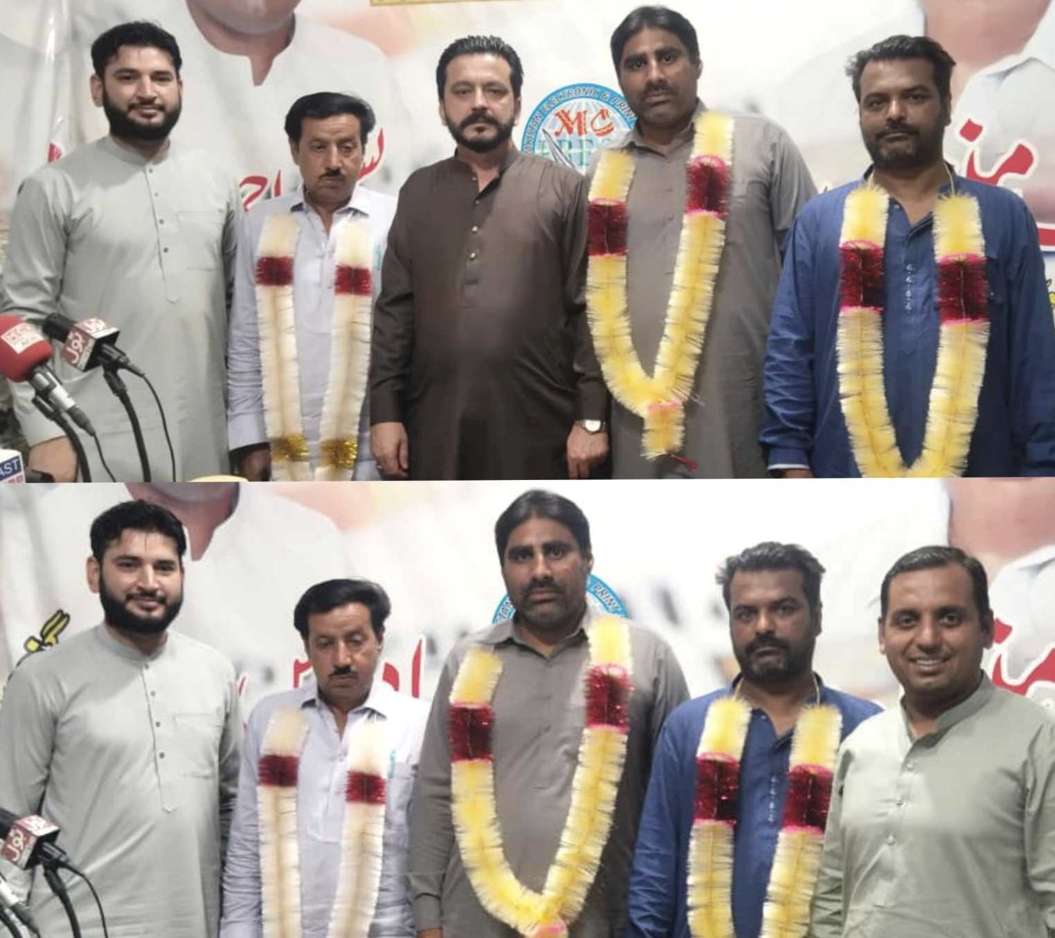 تجاوزات انسپکٹر علی نادر چوہدری و عدنان چوہدری کی میڈیا بیورو آفس آمد، والہانہ استقبال