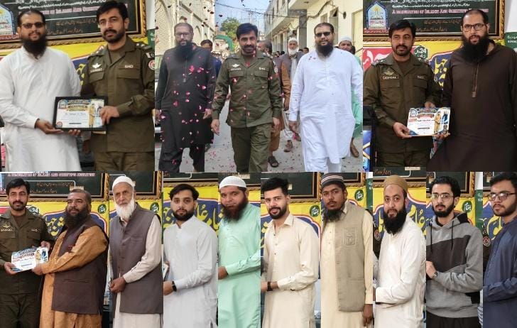 جہلم: اثریہ بوائز سکول اینڈ کالج میں اساتذہ کی فلاحی خدمات کے اعتراف میں تقریب، ایس ایچ او صداقت علی مرزا کا شاندار استقبال